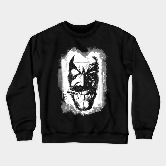 Lobo (w/ Grunge Background) Crewneck Sweatshirt by enfuego360